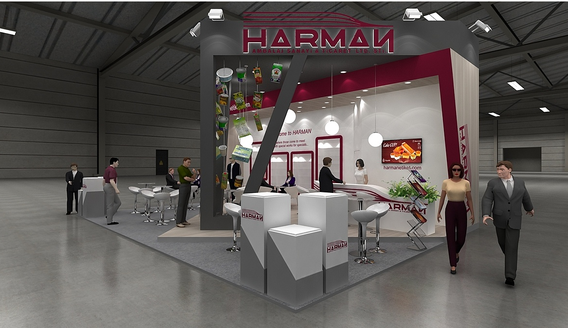 美國展位搭建商-Harman International-展位設計