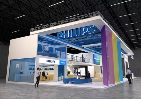 中國展臺搭建設(shè)計公司-Philips -上海電子展-中國國際進(jìn)口博覽會展臺設(shè)計和搭建商