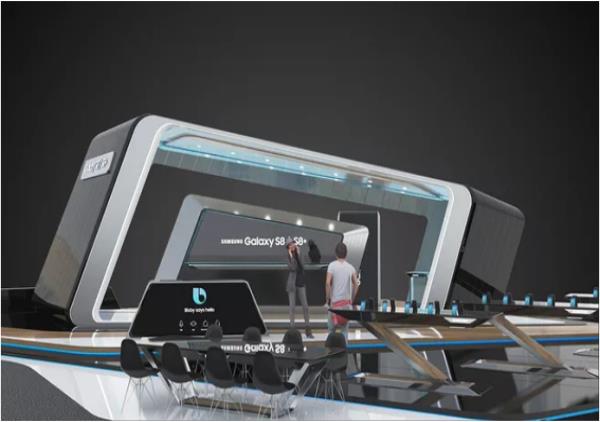 美國(guó)展廳設(shè)計(jì)-Samsung Galaxy-英國(guó)展位搭建