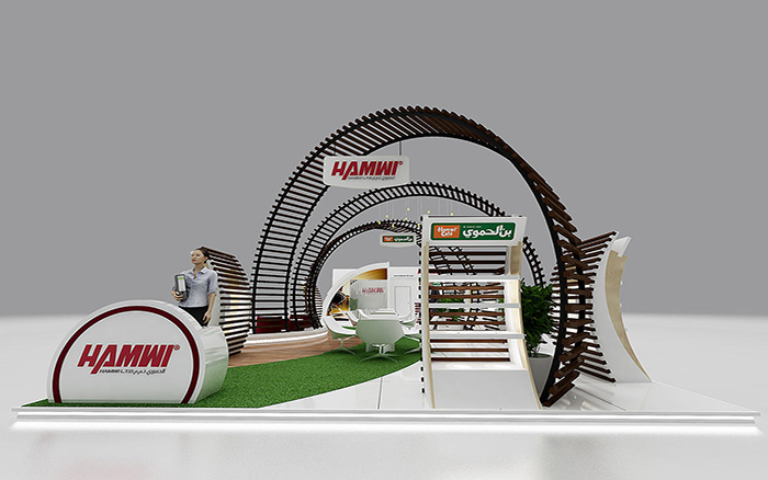 American exhibition design - Hamwi - Portland booth construction American exhibition design - Hamwi - Portland booth construction
