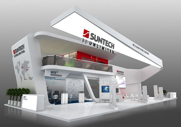 日本展臺搭建設(shè)計(jì)- Suntech -電子展裝飾
