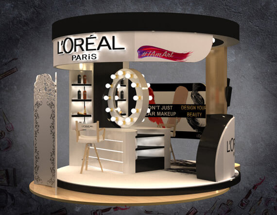 American design booth building - loreal - New York exhibition building | overseas booth building layout American design booth building - loreal - New York exhibition building | overseas booth building layout