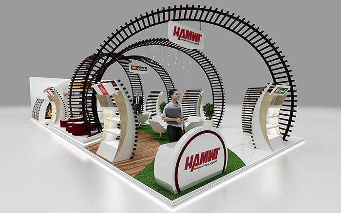 American exhibition design - Hamwi - Portland booth construction American exhibition design - Hamwi - Portland booth construction