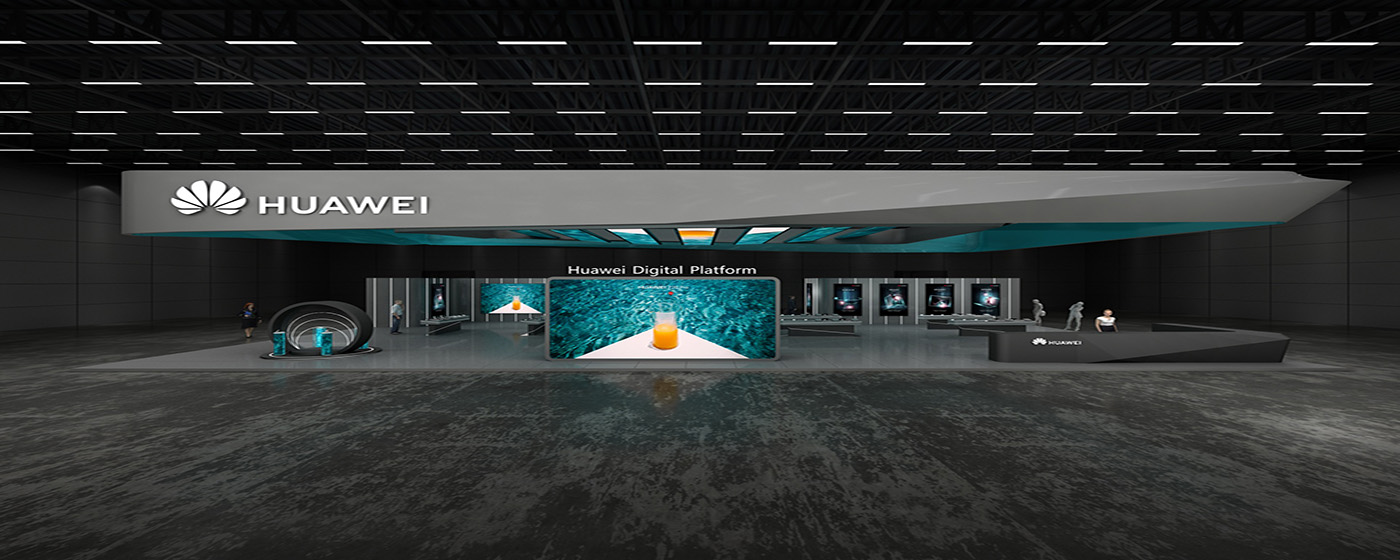 線上展廳實(shí)景制作-華為科技展廳